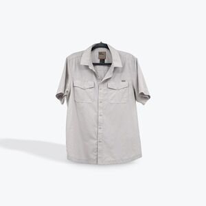 5.11 Tactical Mens Short‎ Sleeve Button Up Shirt Gray Utility Workwear